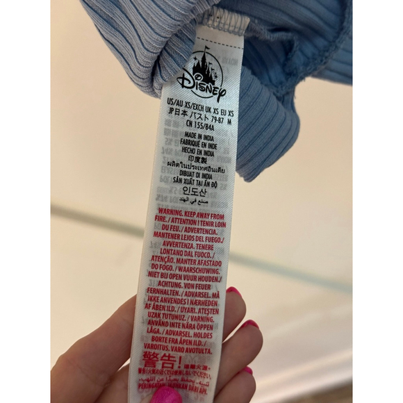 Women's Disney Light Blue Ribbed Minnie Mouse Hoodie and Jogger Set XS - Picture 15 of 16